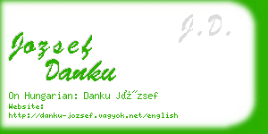 jozsef danku business card